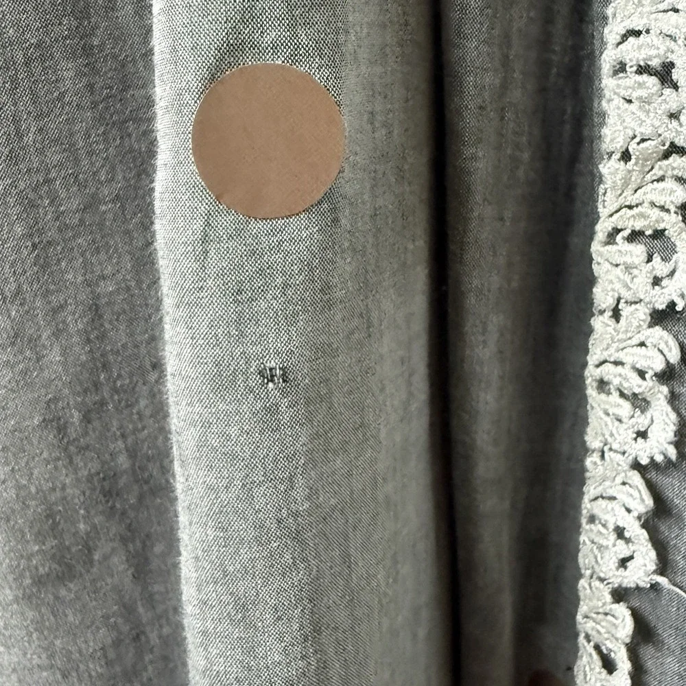 Eileen West Robe Womens S/M Gray Belted Lightweight Loungewear Sleepwear